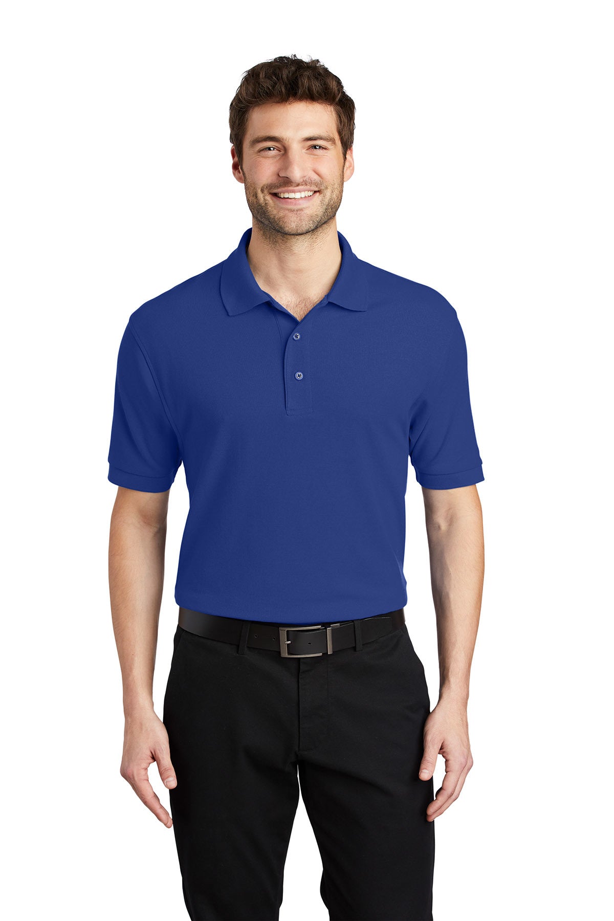 Men's Silk Touch™ Polo -Royal- Plus Sizes