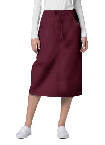 Mid-Calf Length Drawstring Skirt