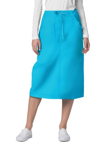 Mid-Calf Length Drawstring Skirt