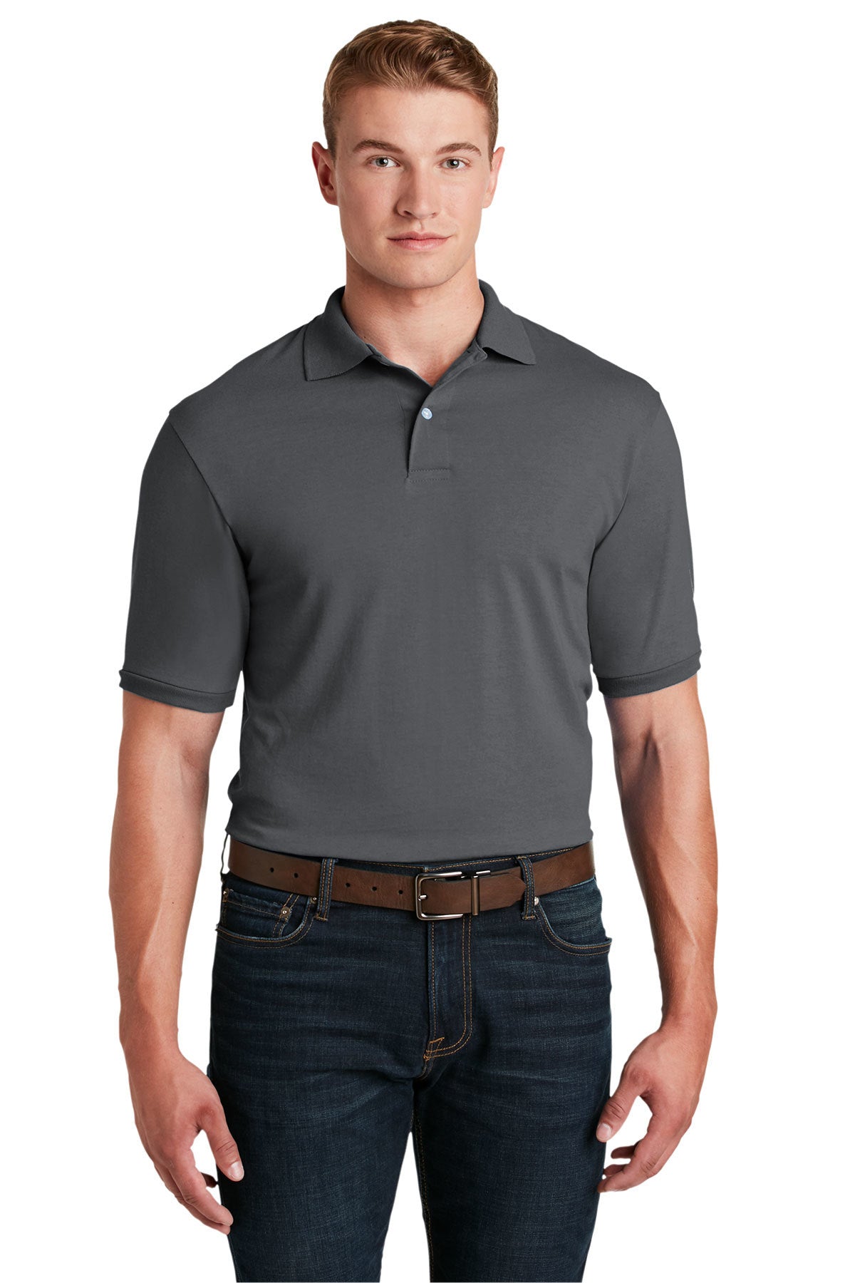 Jerzees - SpotShield™ 50/50 Sport Shirt_Charcoal