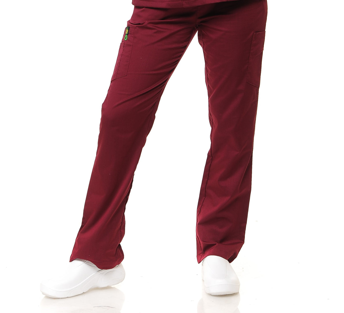 Women's Multi-Pocket Rayon Polyester Fitted Pants