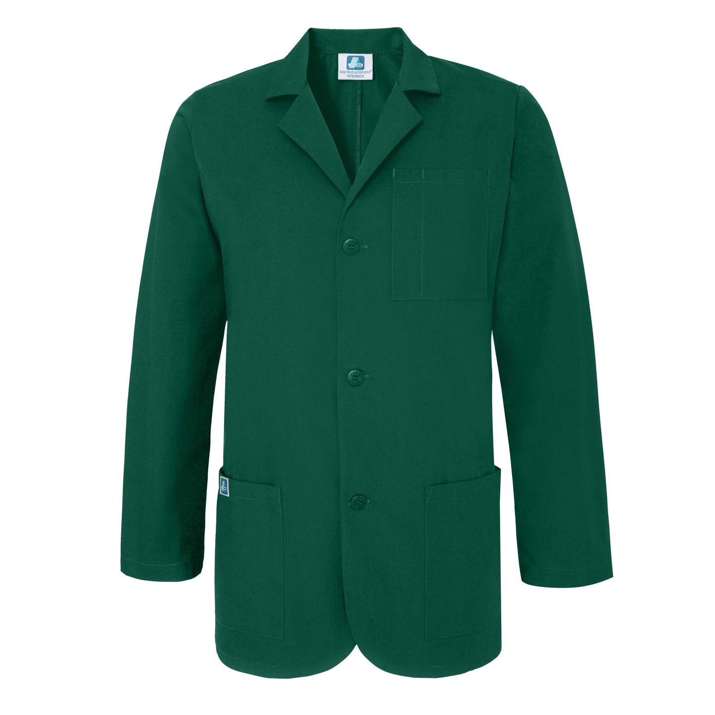 NURSE-Adar Universal 31" Unisex Classic Consultation Coat -Hunter Green