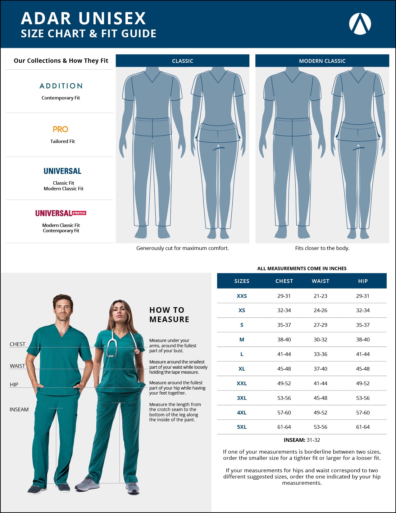 Adar Universal 31" Unisex Classic Consultation Coat