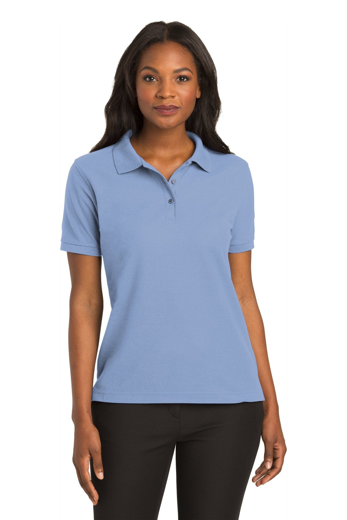Women's Silk Touch™ Polo -Light Blue