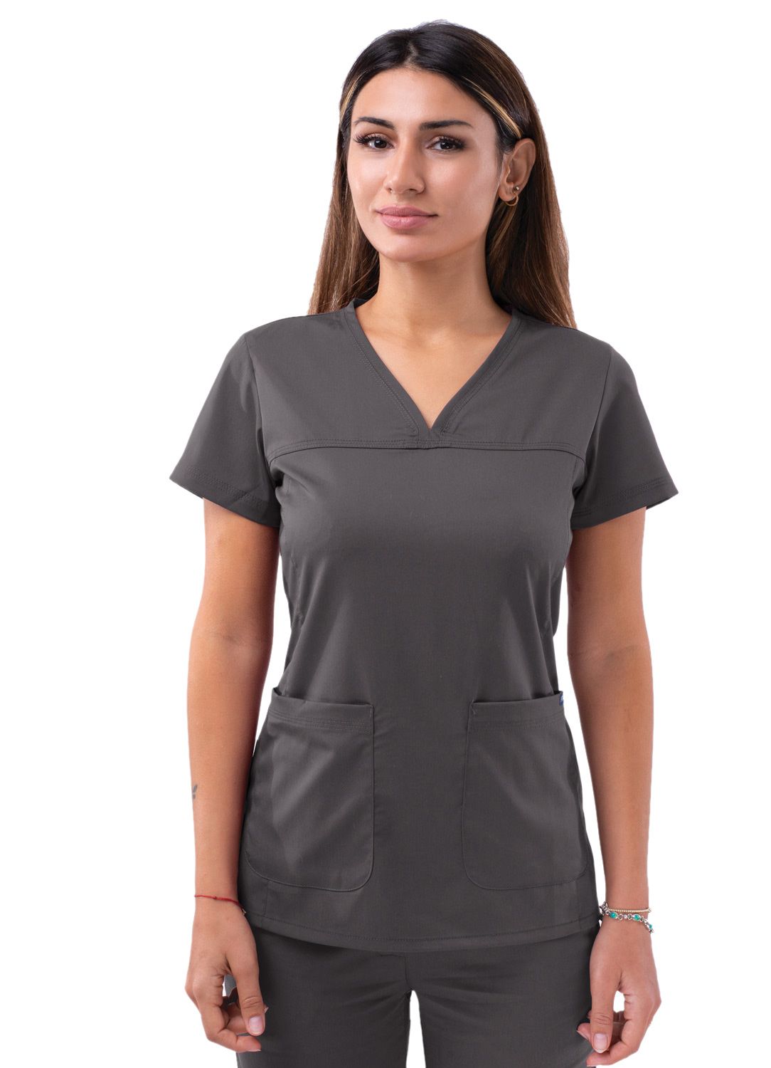 Womens Sweetheart V-Neck Scrub Top