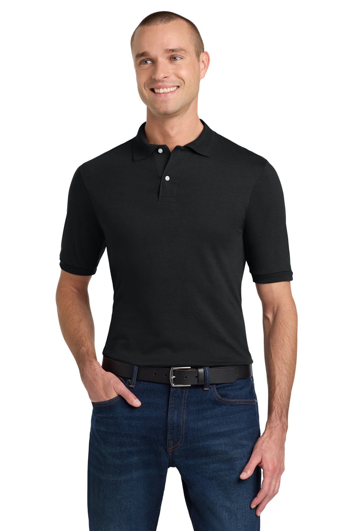 Jerzees - SpotShield™ 50/50 Sport Shirt_Black