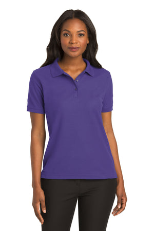 Women's Silk Touch Polo -Purple