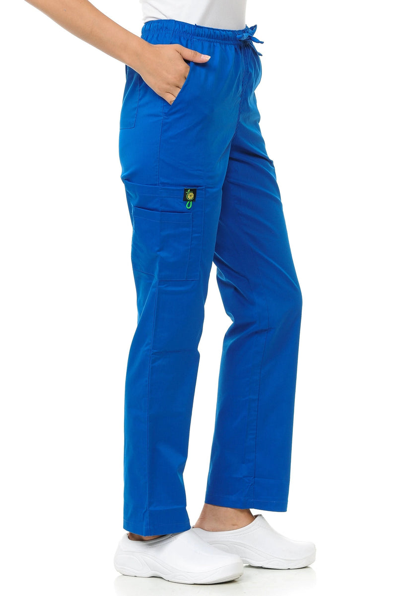 Unisex Polyester Rayon 3 Pocket Cargo Scrub Pants