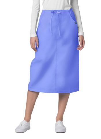 Mid-Calf Length Drawstring Skirt