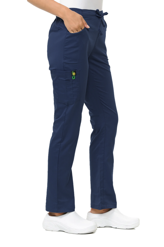 Women's Multi-Pocket Poly Rayon Cargo Pants
