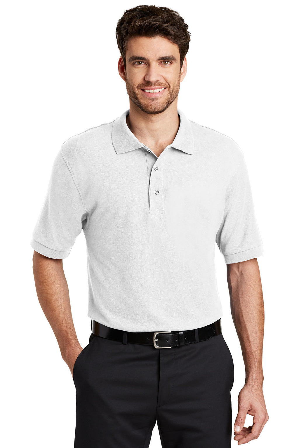 Men's Silk Touch™ Polo - White