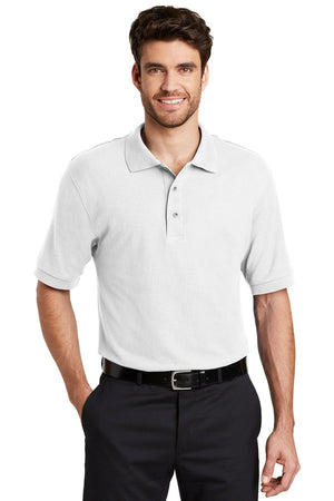 Men's Silk Touch™ Polo - White- Plus Sizes