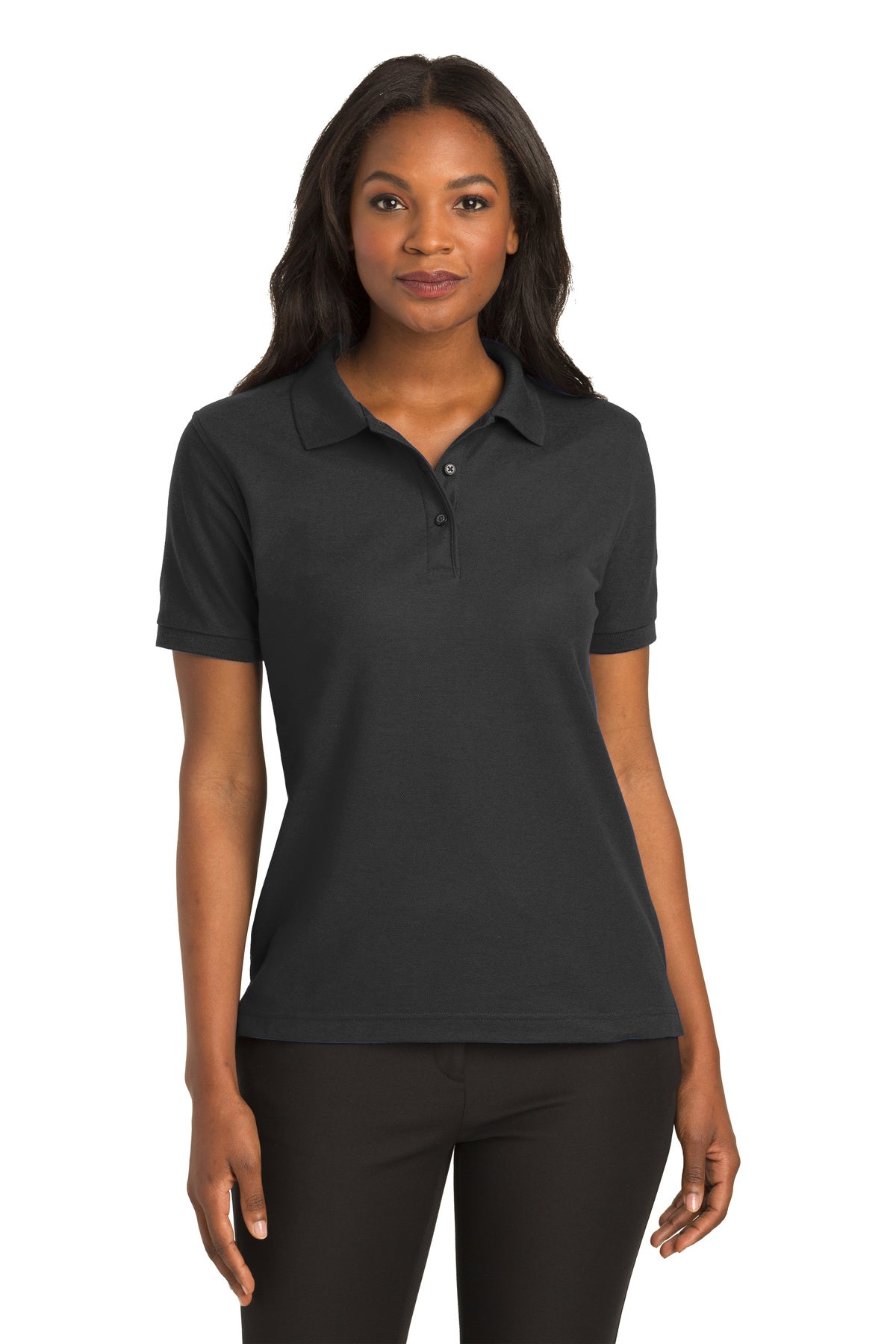 Women's Silk Touch™ Polo - Black