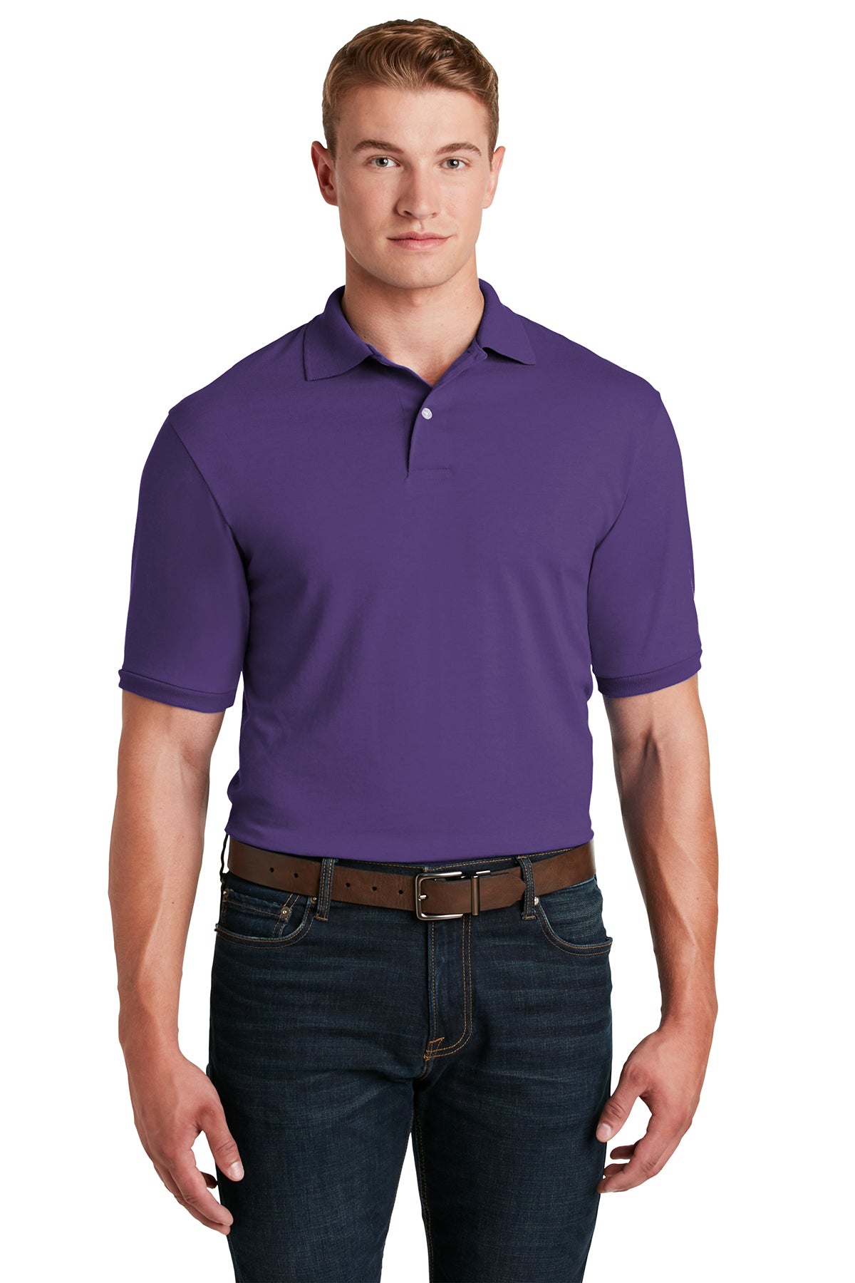 Jerzees - SpotShield™ 50/50 Sport Shirt_Deep Purple