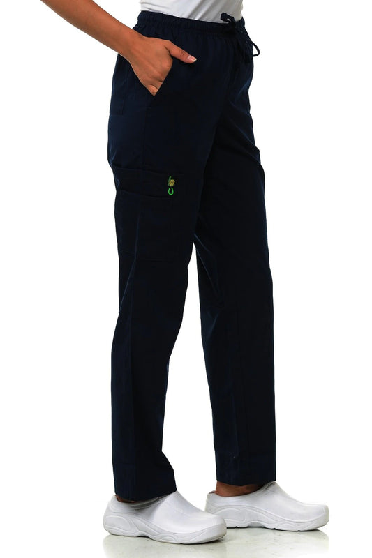 Unisex Polyester Rayon 3 Pocket Cargo Scrub Pants