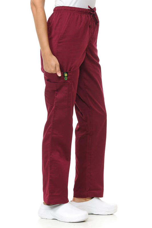 Unisex Polyester Rayon 3 Pocket Cargo Scrub Pants