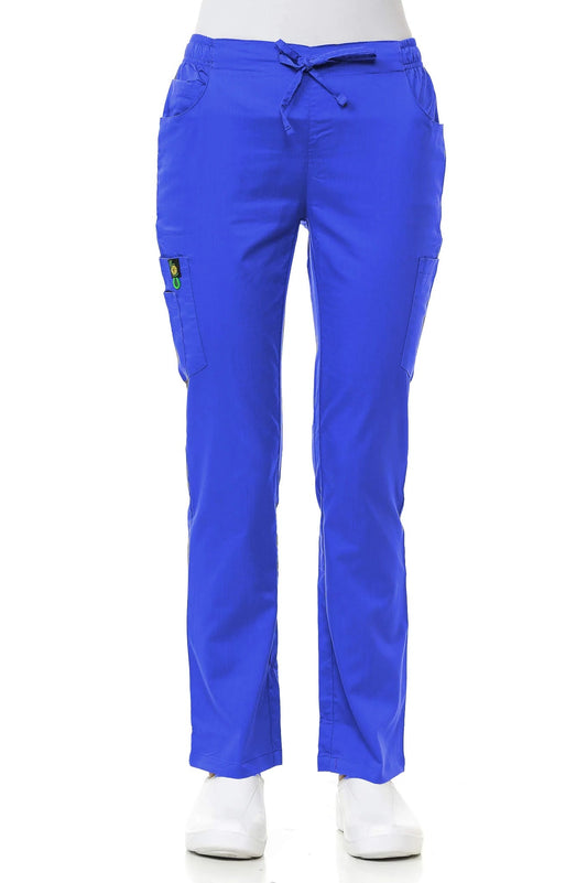 Women's Multi-Pocket Poly Rayon Cargo Pants-Tall/Petite