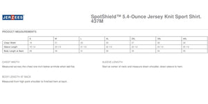 Jerzees Spotshield™ 5.4-Ounce Jersey Knit Sport Shirt