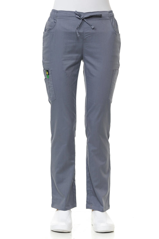 Women's Multi-Pocket Poly Rayon Cargo Pants-Tall/Petite