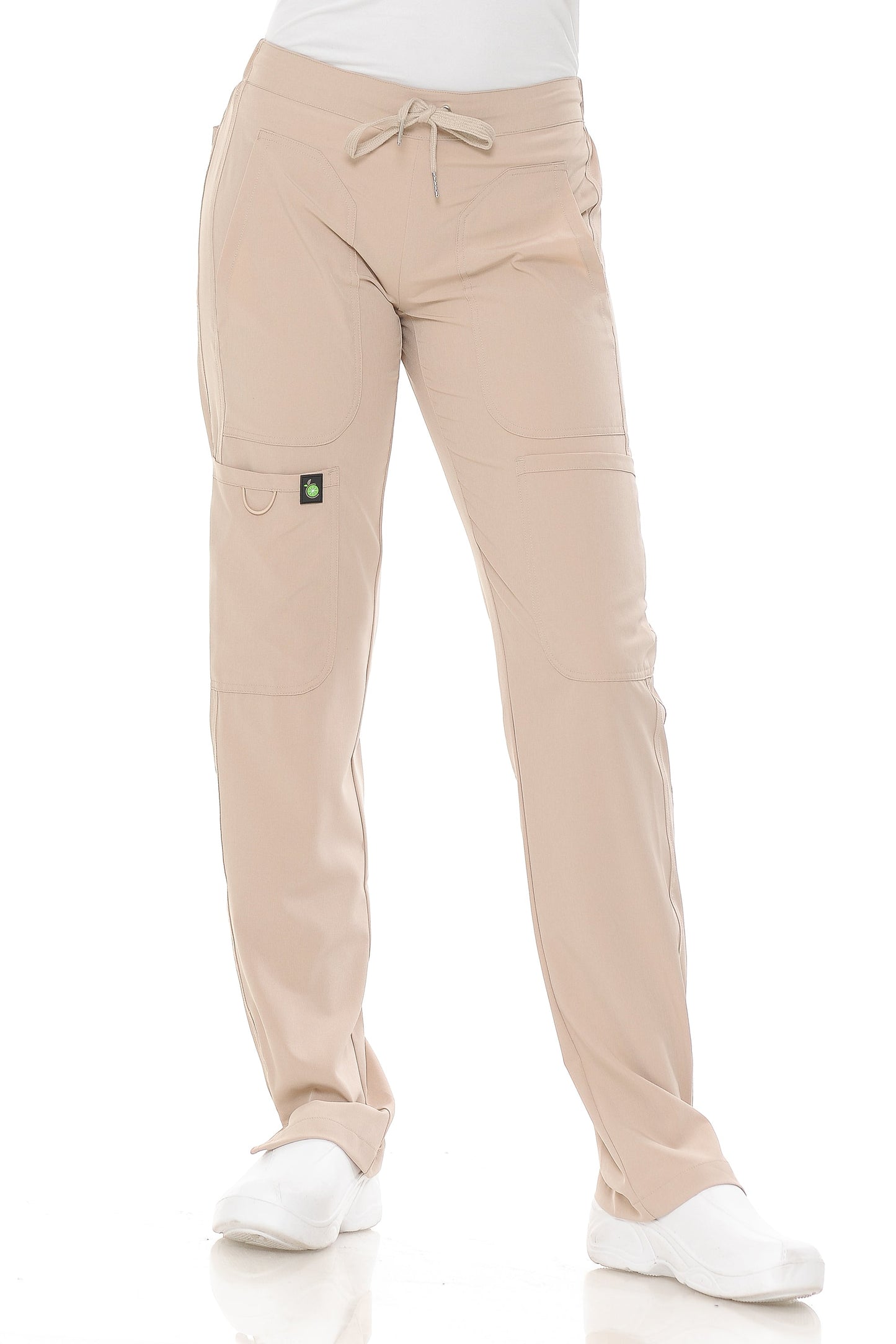 CitronSilk Women's Fitted Drawstring/Elastic Cargo Pants