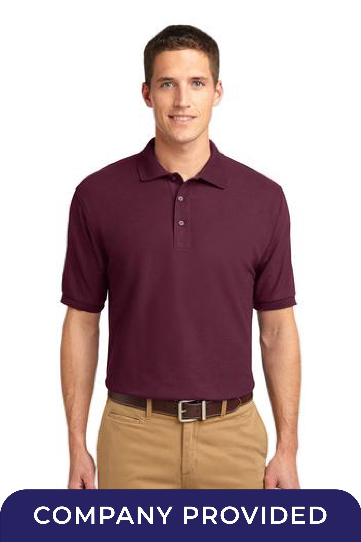 Men's Silk Touch™ Polo - Burgundy