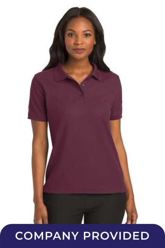 Women's Silk Touch™ Polo - Burgundy