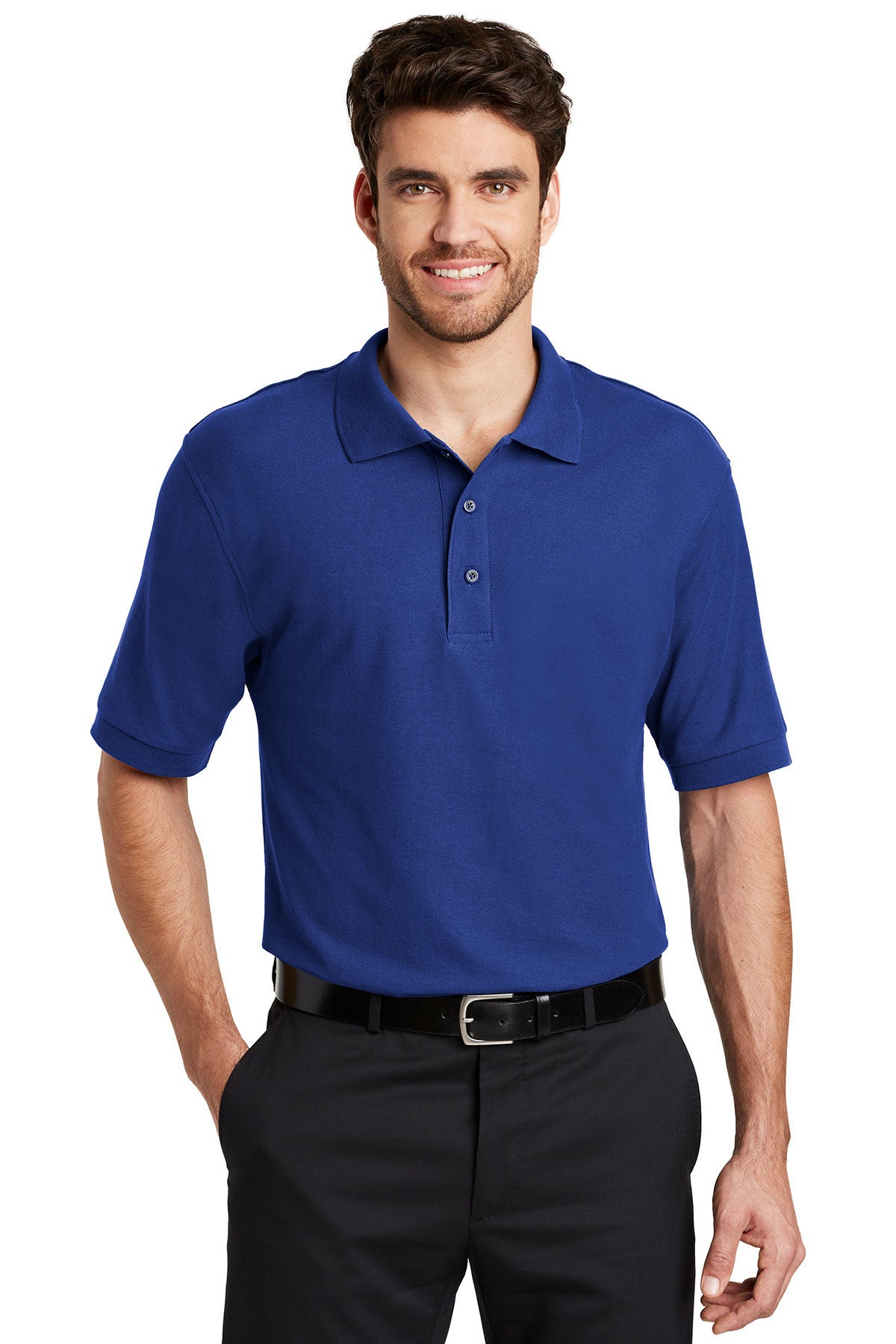 Men's Silk Touch™ Polo - Royal- Rehab Services