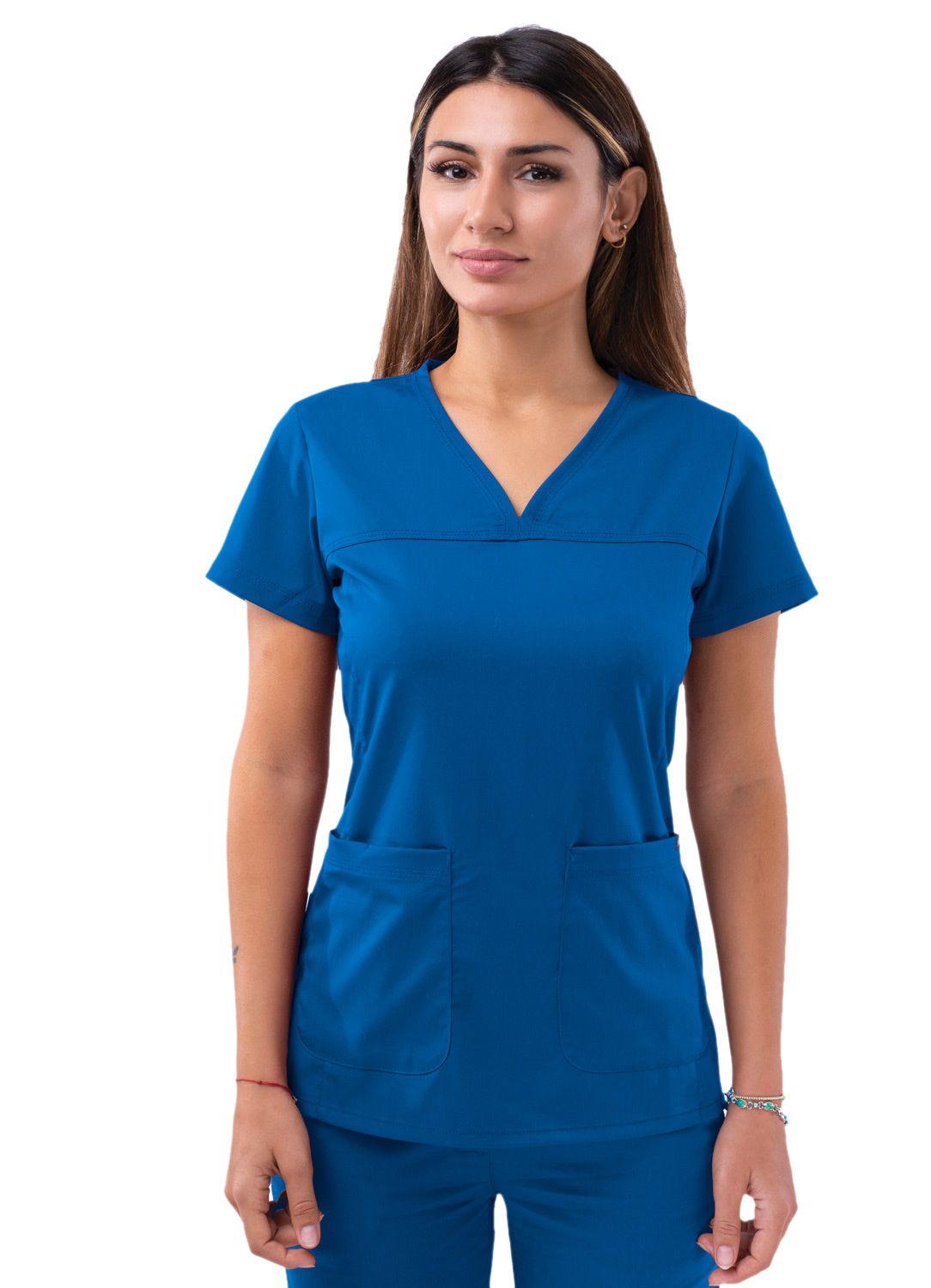 Womens Sweetheart V-Neck Scrub Top
